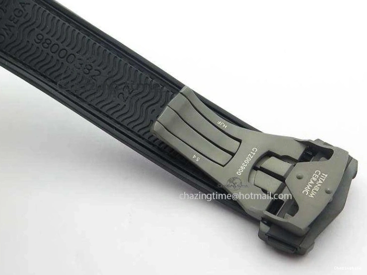 0427 Planet Ocean 45mm GMT DLC RG JHF Best Edition Black Dial On Leather Strap A Soft 8193